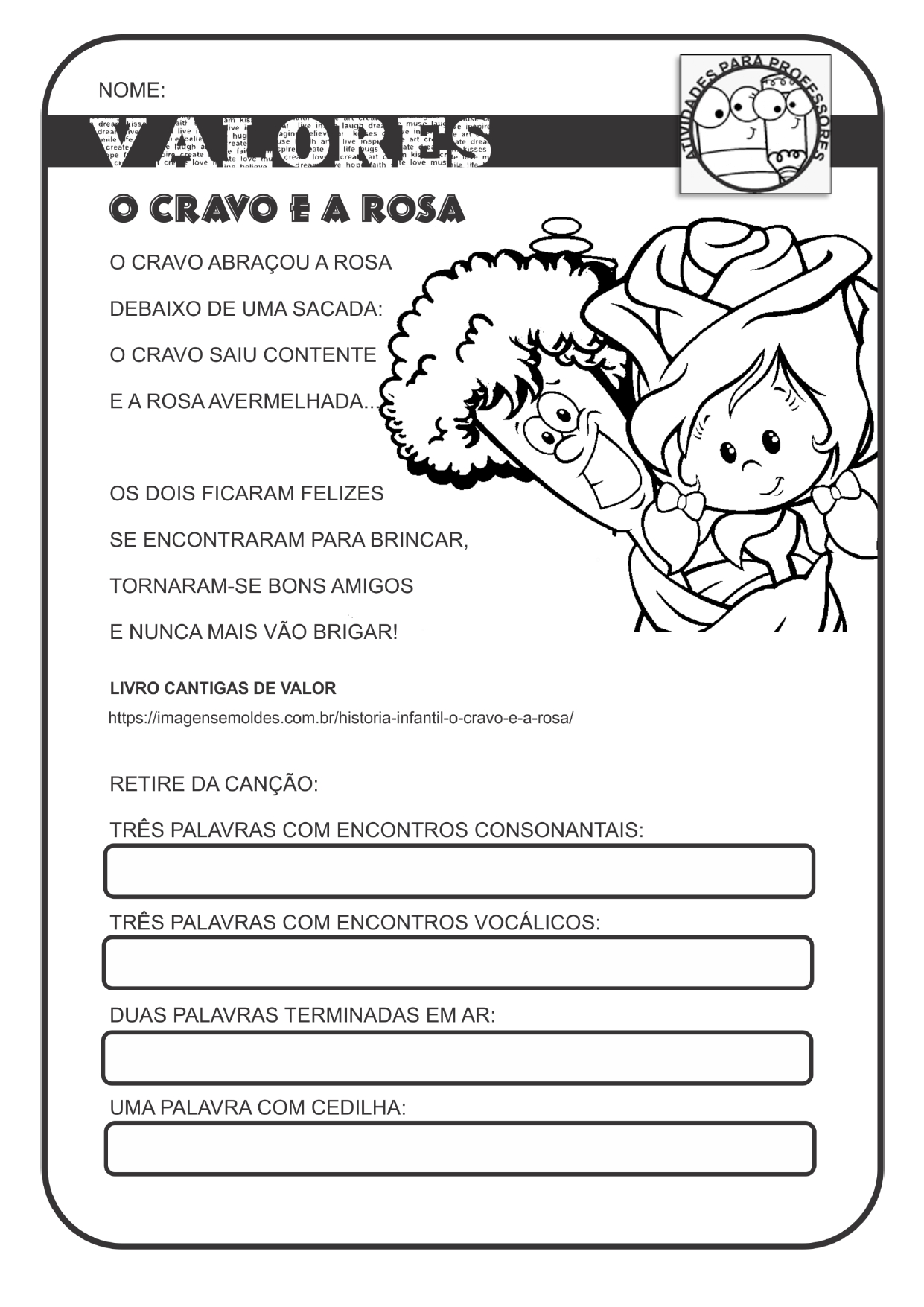 Textos Sobre Valores Humanos Com Interpretação E Gabarito 6 Ano