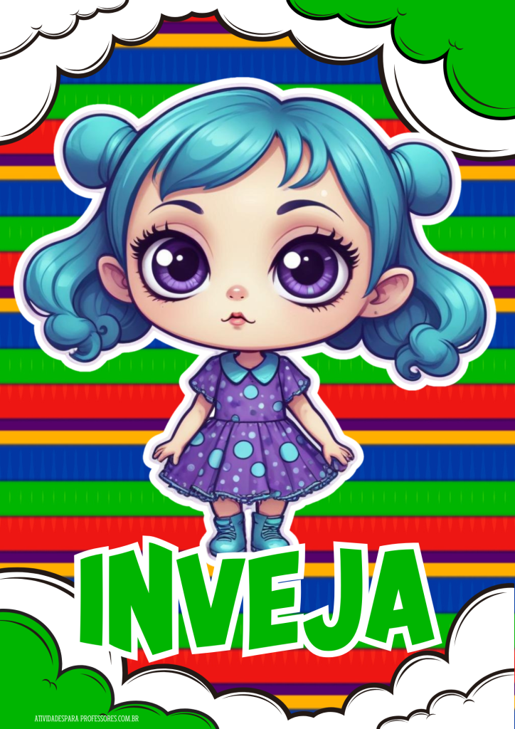 FLASHCARDS DO FILME DIVERTIDAMENTE INVEJA