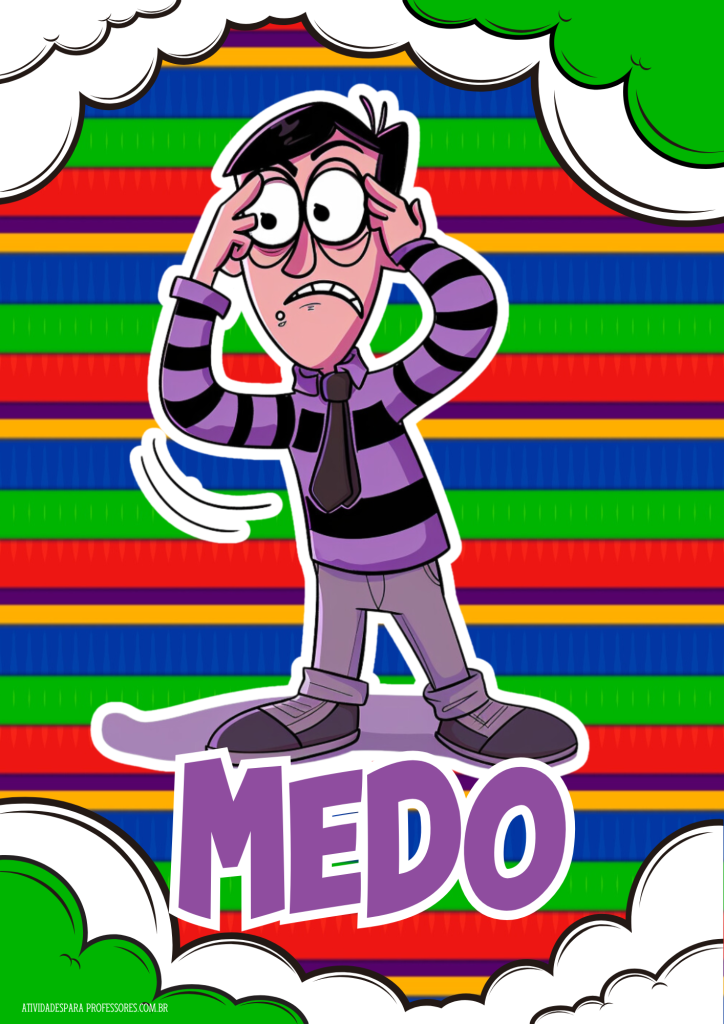 FLASHCARDS DO FILME DIVERTIDAMENTE MEDO