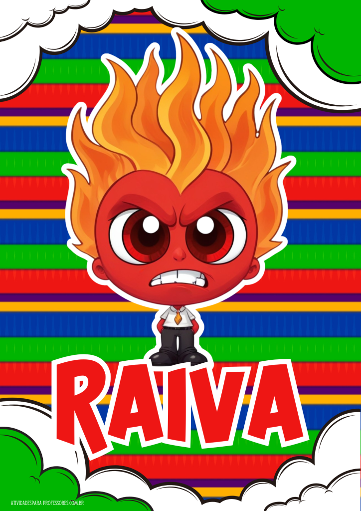 FLASHCARDS DO FILME DIVERTIDAMENTE RAIVA