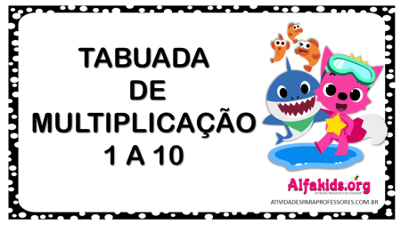 Tabuada multiplicacao baby shark