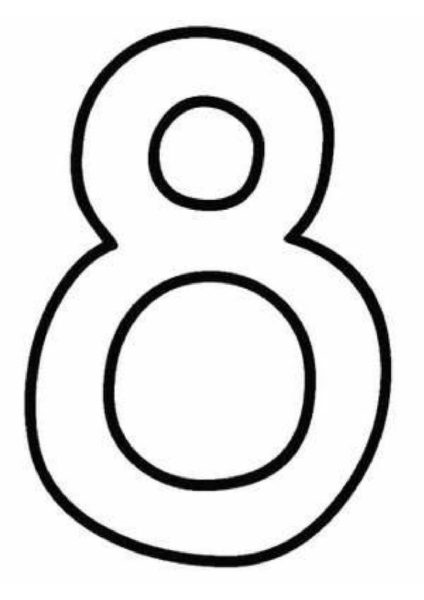molde-de-numero-oito-para-imprimir