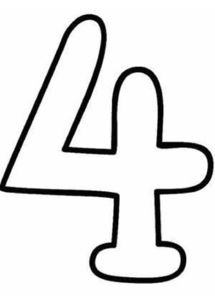 molde-de-numero-quatro-para-imprimir
