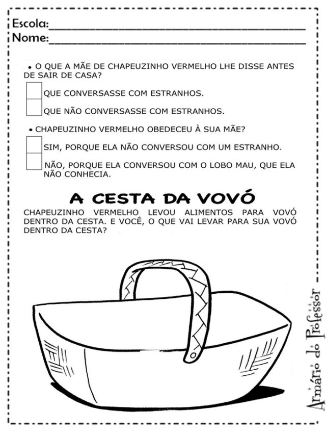 Sequência Didática de Chapeuzinho Vermelho